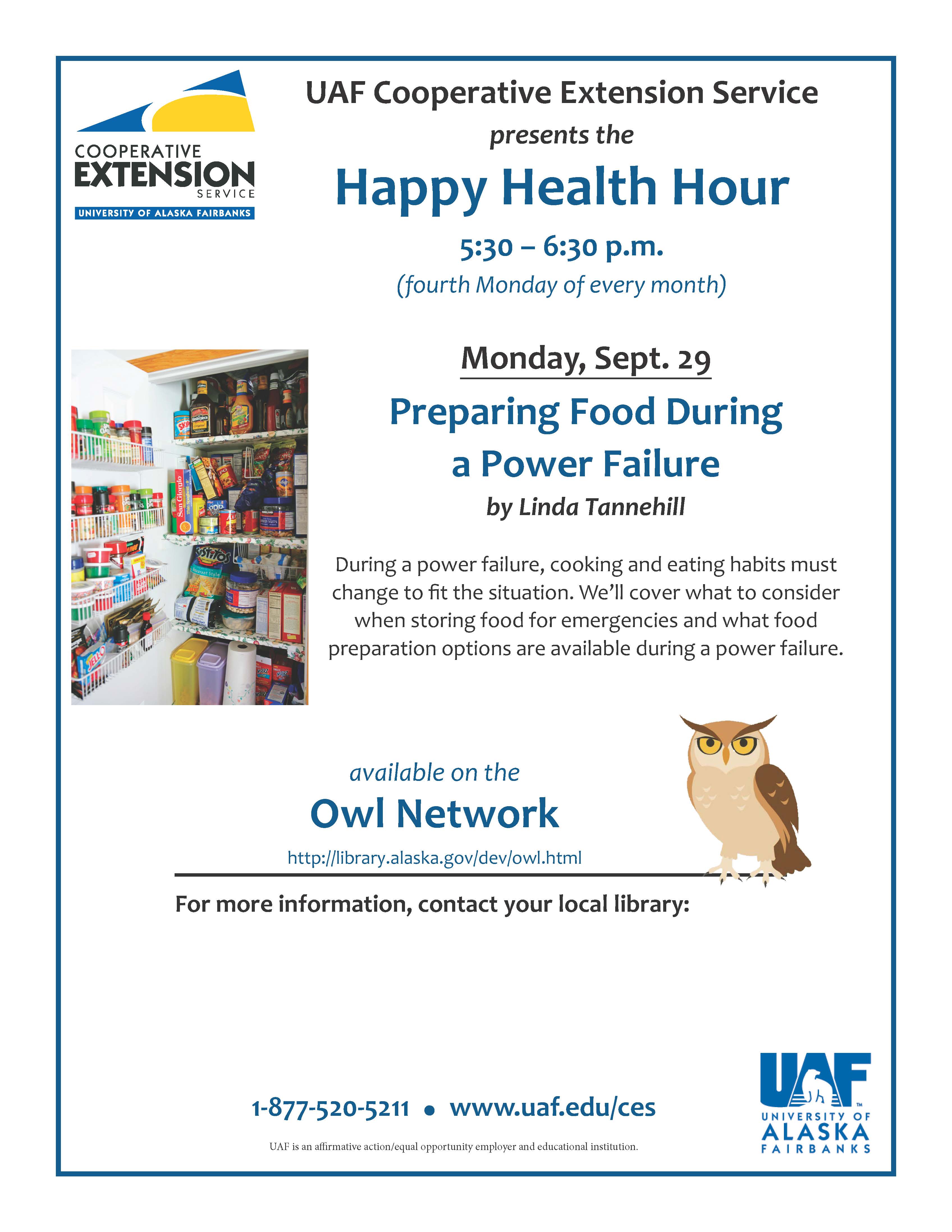 OWL Happy Health Hour Sept. 29